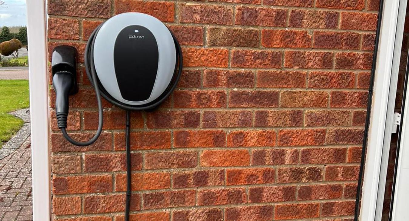 PodPoint EV Charger installation in Leamington spa by Intolec