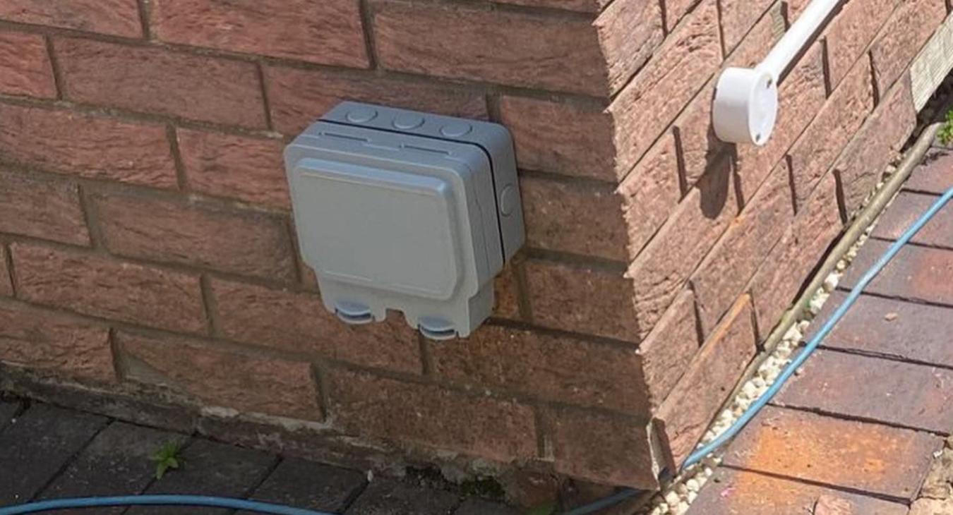 Outdoor Socket installation by Intolec Ltd in Warwickshire